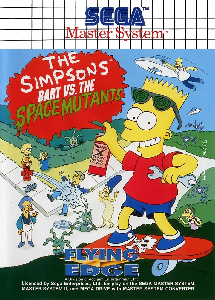 The Simpsons: Bart vs. the Space Mutants box art