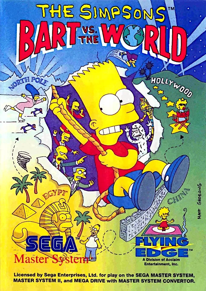 The Simpsons: Bart vs. the World box art