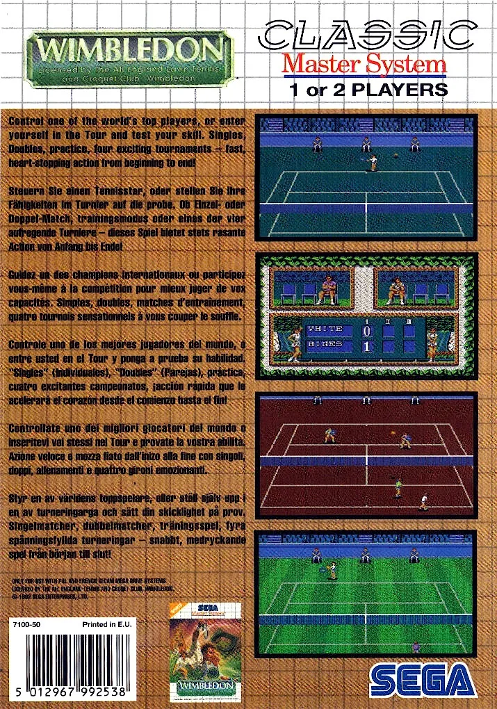 Wimbledon box back