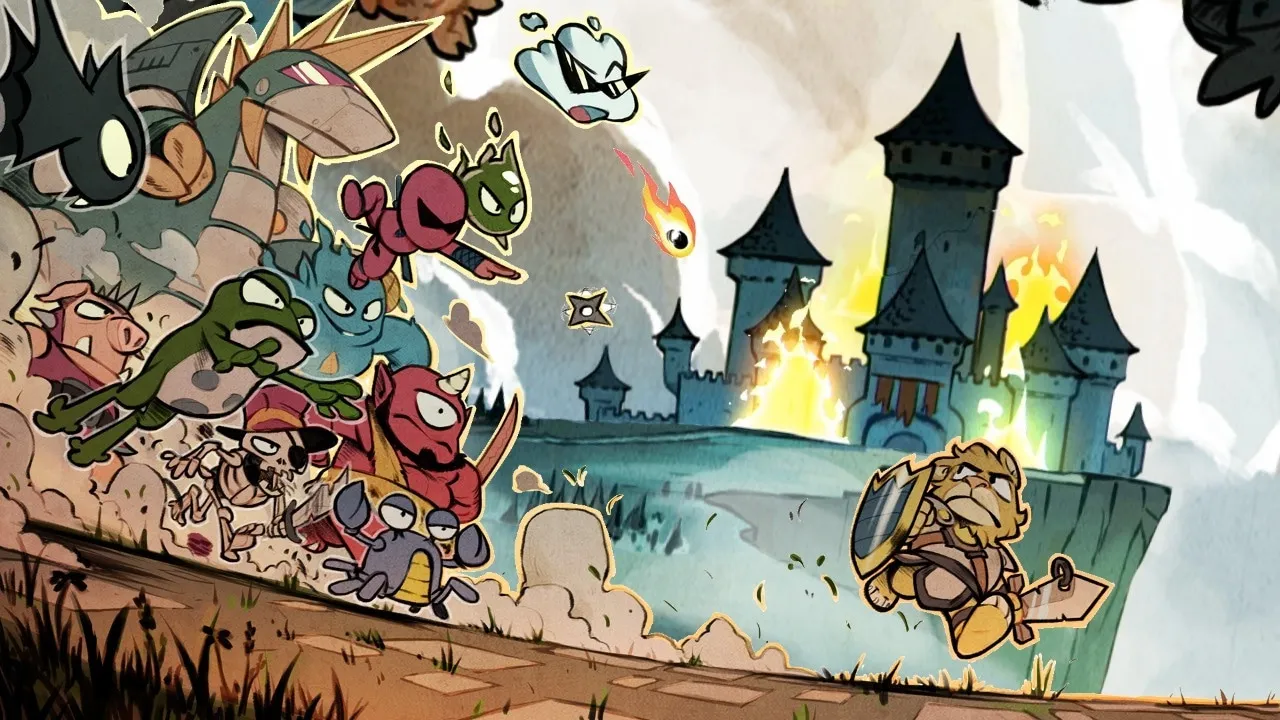 Backdrop artwork for Wonder Boy III: The Dragon's Trap