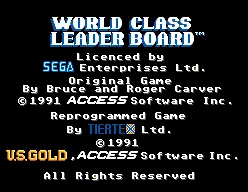 World Class Leader Board screenshot