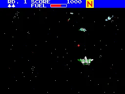 Backdrop artwork for Zaxxon 3-D