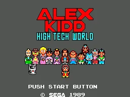 Alex Kidd: High-Tech World screenshot