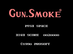 Gun.Smoke title screen