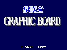 Sega Graphic Board title screen