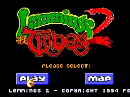 Lemmings 2 - The Tribes title screen