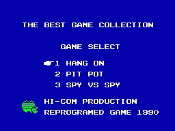 3 in 1 - The Best Game Collection (A) title screen