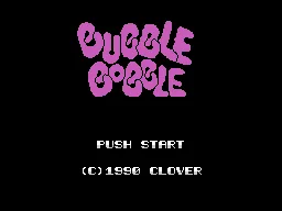 Bobble Bobble title screen