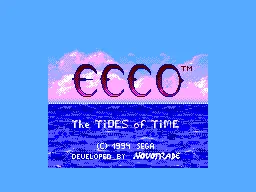 Ecco - The Tides of Time title screen