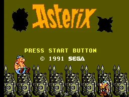 Asterix title screen