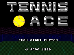 Tennis Ace title screen