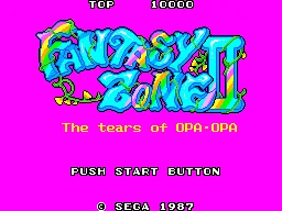 Fantasy Zone II title screen