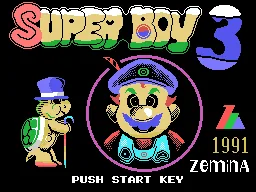 Super Boy III title screen