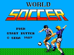 World Soccer title screen