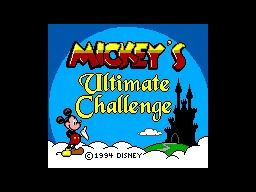 Mickey's Ultimate Challenge title screen