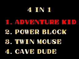4 PAK All Action title screen