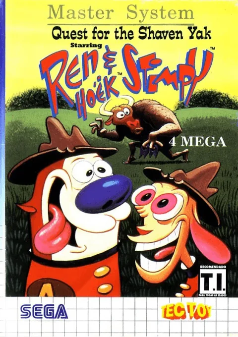 Backdrop artwork for Quest for the Shaven Yak Starring Ren Hoek & Stimpy