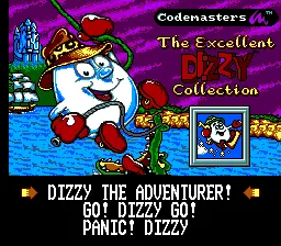 The Excellent Dizzy Collection title screen