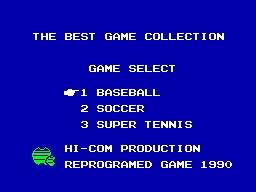 3 in 1 - The Best Game Collection (B) title screen