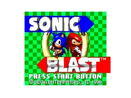 Sonic Blast title screen