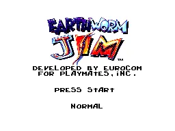 Earthworm Jim title screen