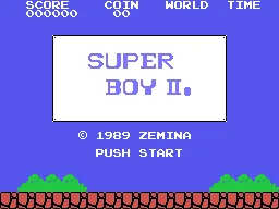 Super Boy II title screen