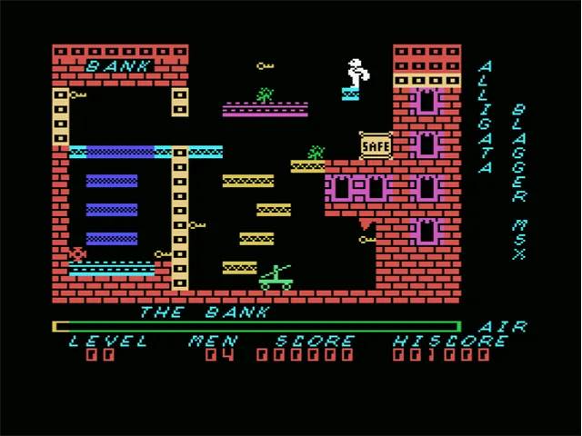 Blagger MSX screenshot