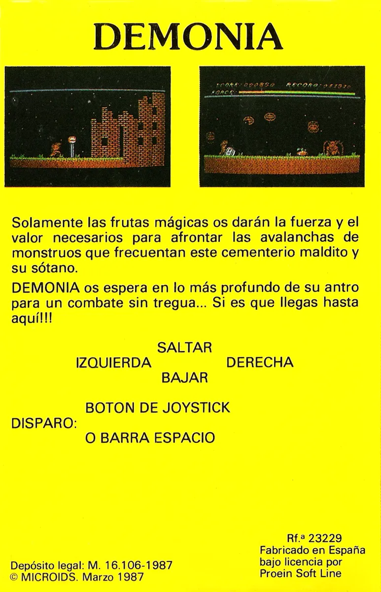 Demonia I box back