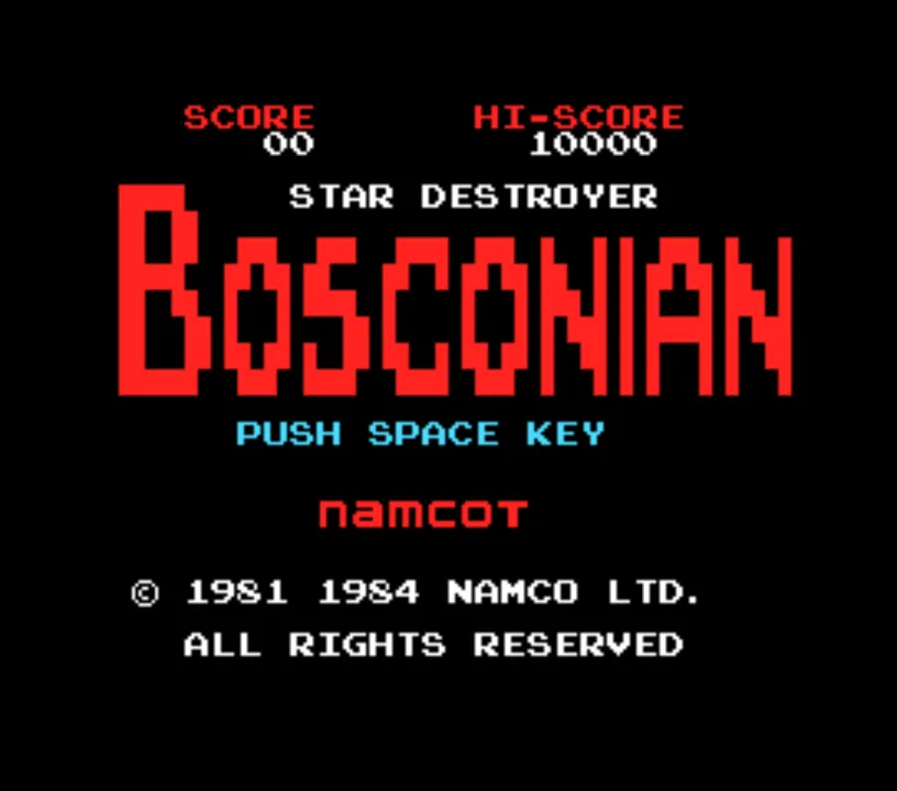 Backdrop artwork for Bosconian