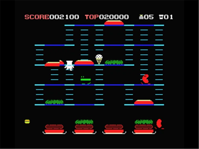 Backdrop artwork for BurgerTime