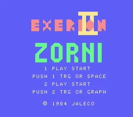 Backdrop artwork for Exerion II: Zorni