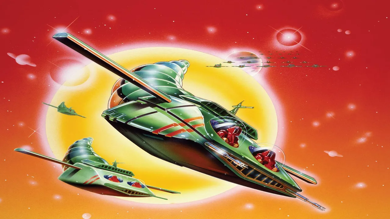 Backdrop artwork for Galaxian