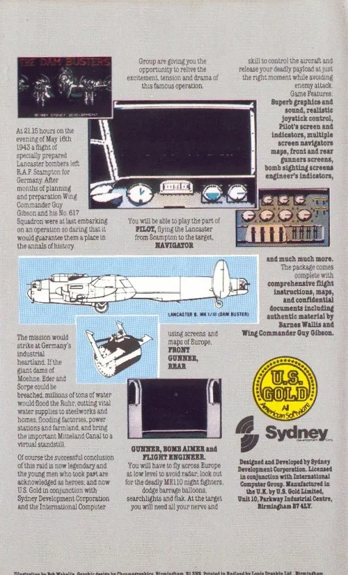 The Dam Busters box back