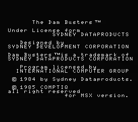The Dam Busters screenshot