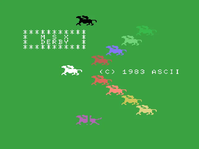 MSX Derby screenshot