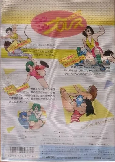 Nyan Nyan Pro Wrestling box back