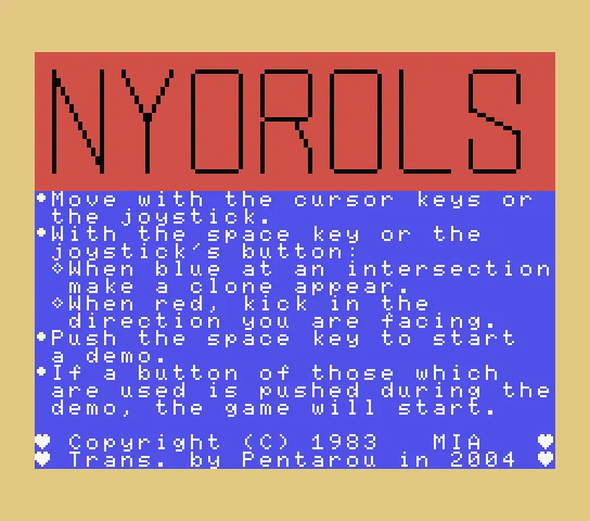 Backdrop artwork for Nyorols