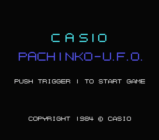 Backdrop artwork for Casio Pachinko-U.F.O