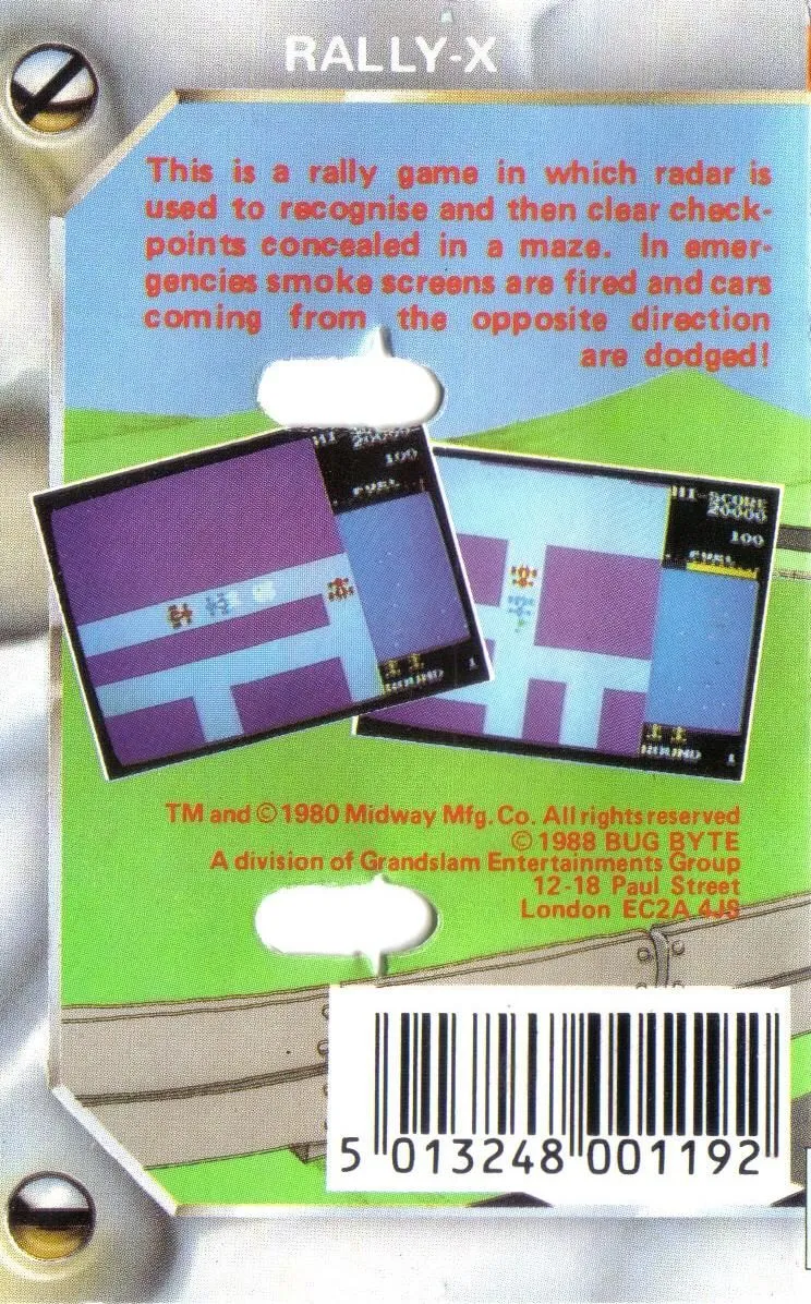 Rally-X box back