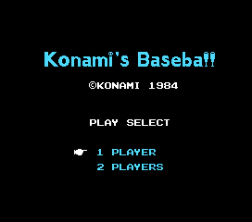 Konami's Baseball screenshot
