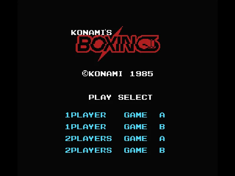 Konami's Boxing screenshot