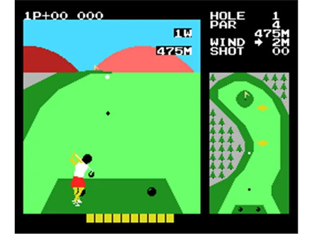 Konami's Golf screenshot