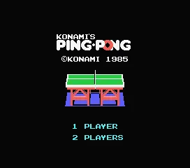 Konami's Ping Pong screenshot