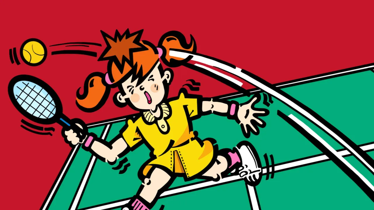 Backdrop artwork for Konami's Tennis