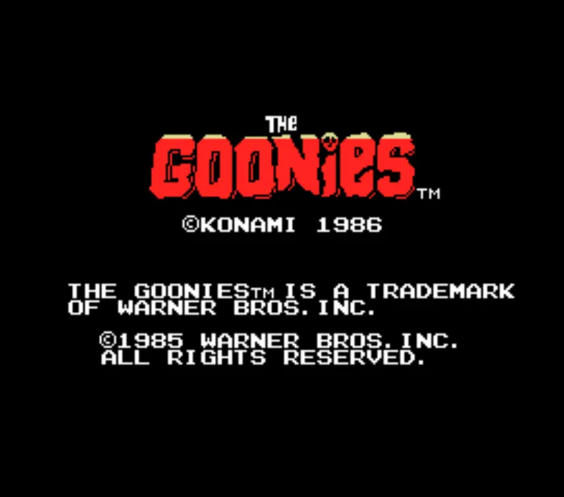 The Goonies screenshot