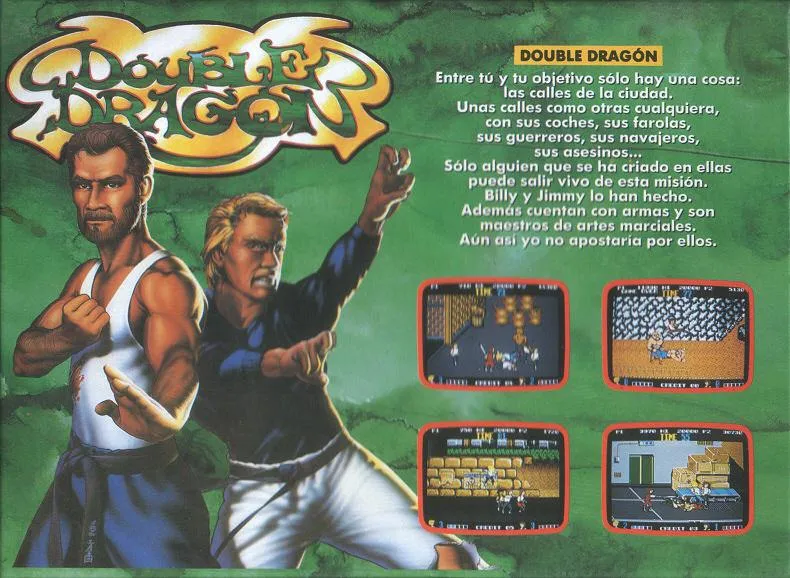 Double Dragon box back