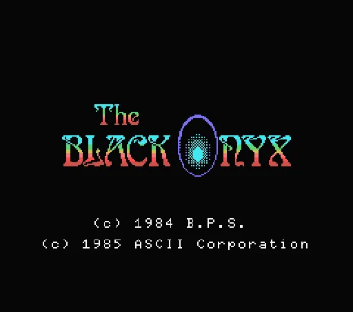 The Black Onyx title screen