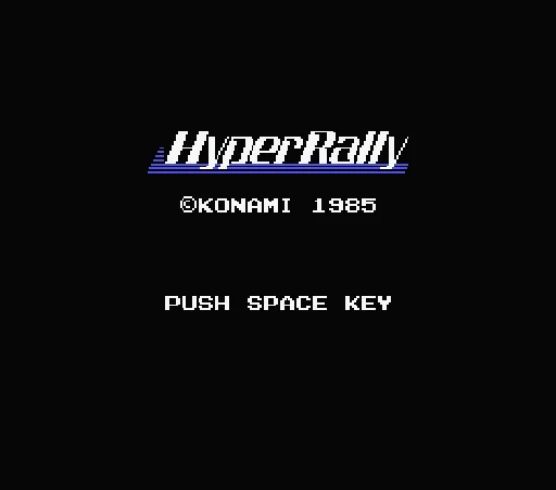 Hyper Rally title screen