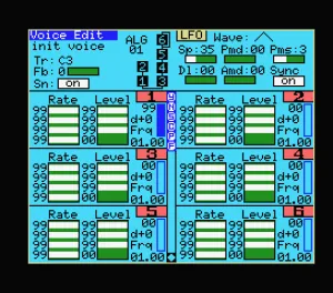 DX7 Voicing Program screenshot