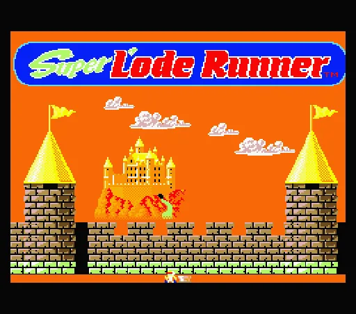 Super Load Runner title screen